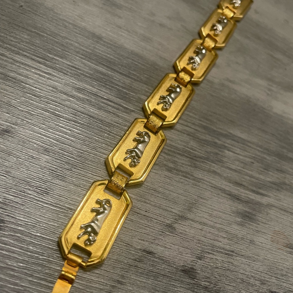 Monet vintage Gold and Silver Accent Bracelet